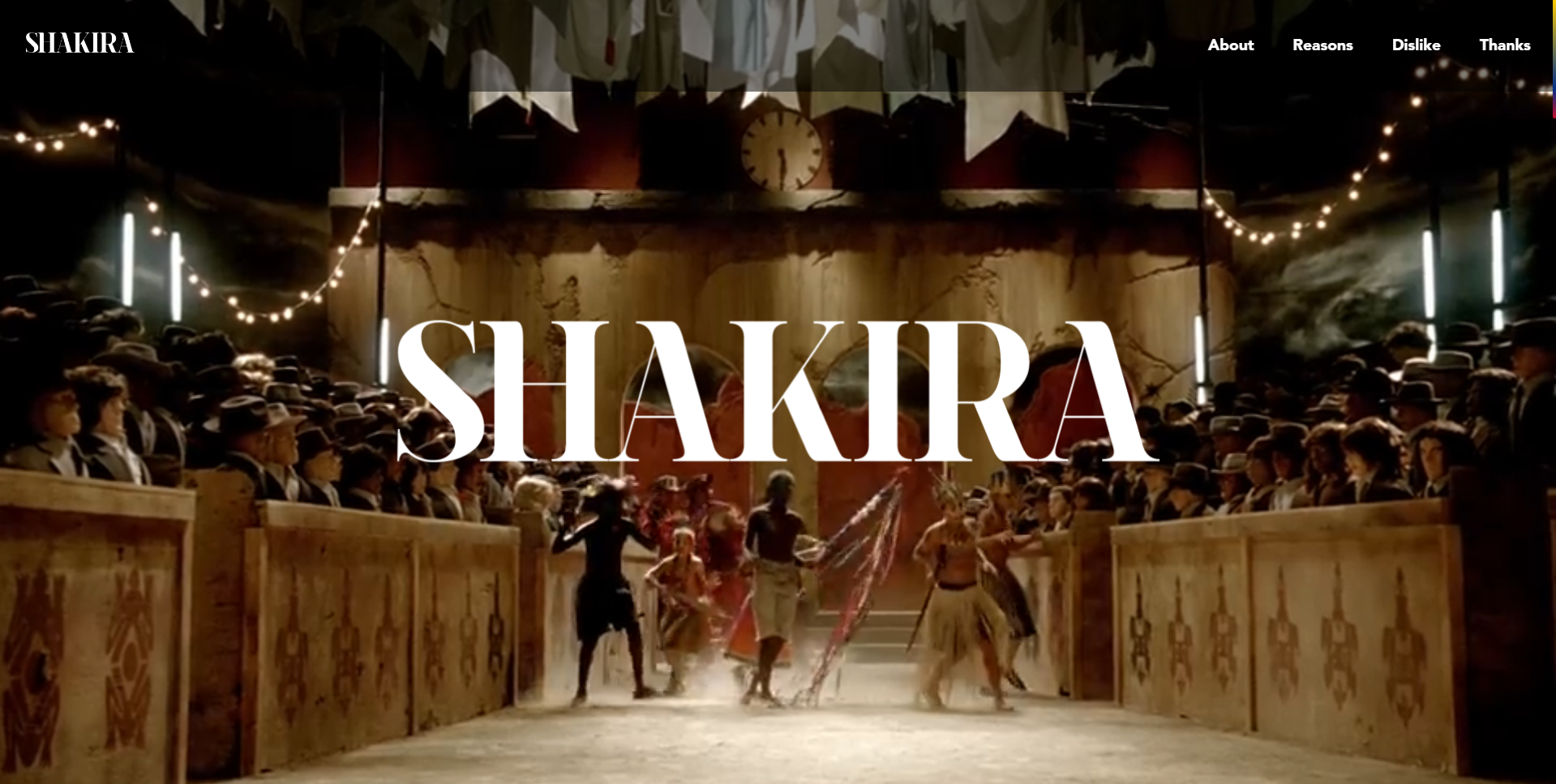 Shakira website